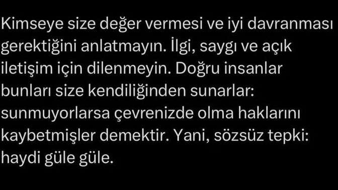 Bana küfür eden insana neden saygı gösterecem biri açıklaya bilir mi?