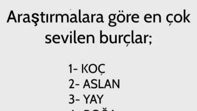 En çok sevilen burçlar sıralamasına göre kaç numarasınız?