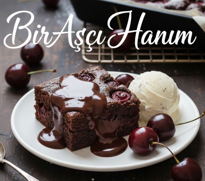 Vişneli brownie sever misiniz. Günün her saati yerim der misiniz?