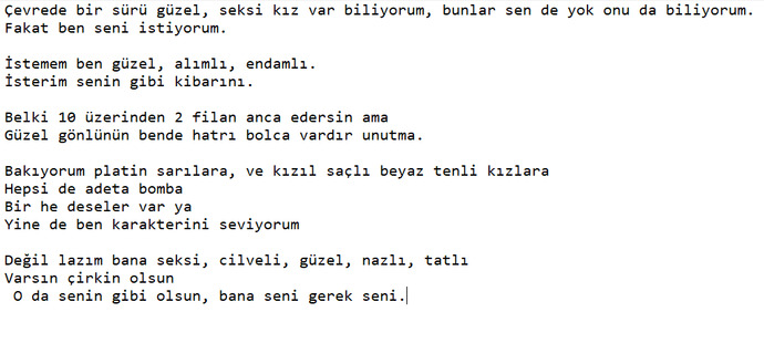 Kız arkadaşıma bu şiiri yazdıktan sonra beni engelledi sizce sebebi ne olabilir?