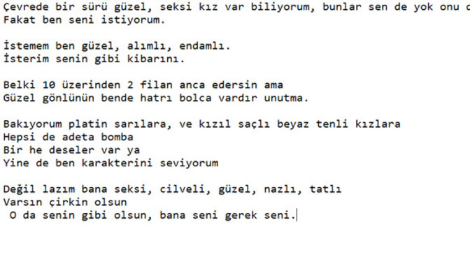 Kız arkadaşıma bu şiiri yazdıktan sonra beni engelledi sizce sebebi ne olabilir?
