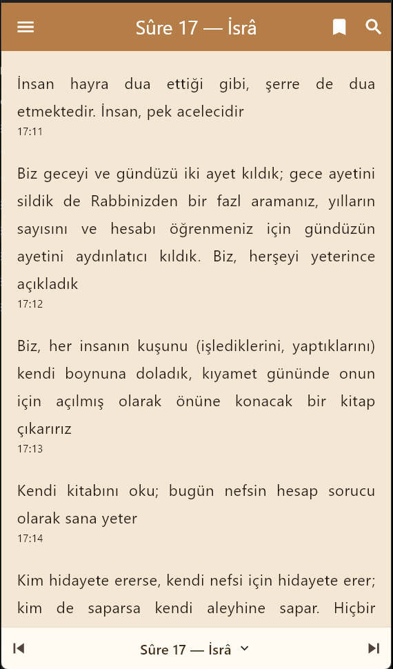 Kuranı okumak için yazdığımız uygulama nasıl olmuş?
