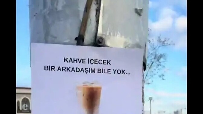 Kahve icicek arkadasiniz var mı?