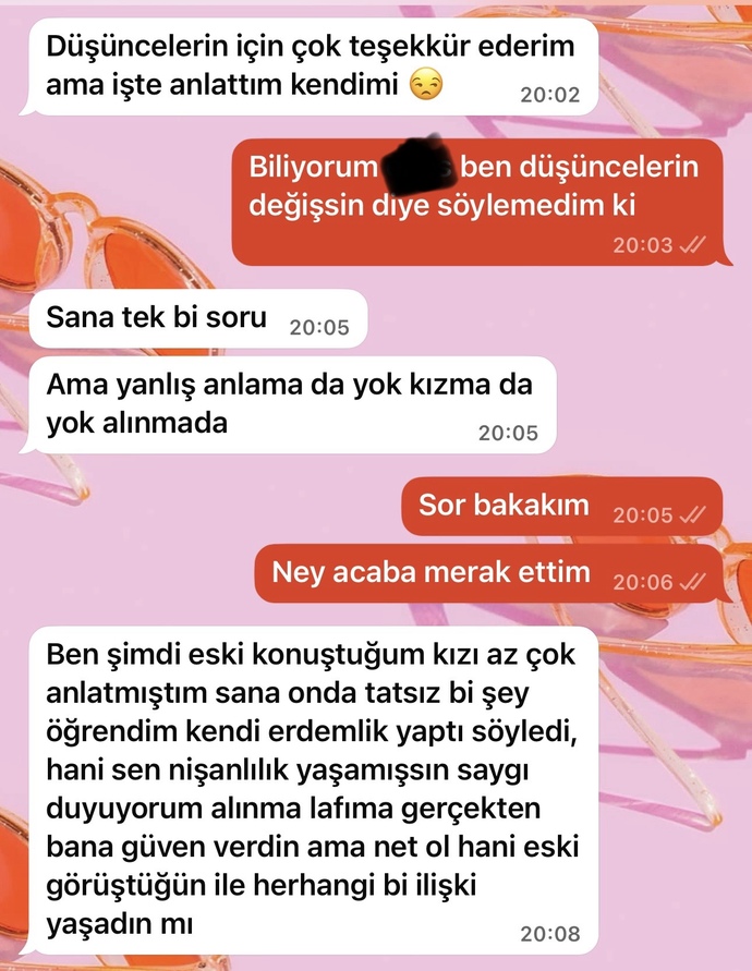 Bir erkek neden bunu sorar?