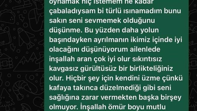 Uzun uzun mesajlar yazar mısınız?