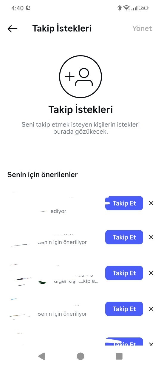 Instagram hesabım bomboş. Sizce bu anormal mi?