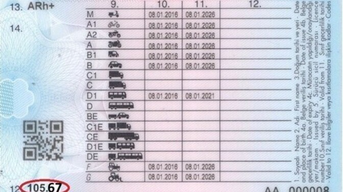 Hangi sürücü belgelerine sahipsiniz?