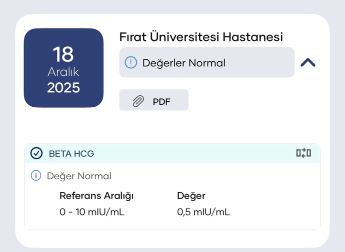 Hamilelik var mı bakar mısınız?