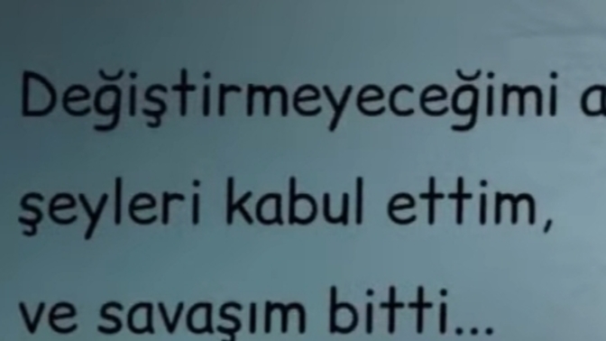 Değişmeyen şeyleri değiştirmek için inadına savaşmak mı? Yoksa bunu kabullenip önüne bakmak mı?