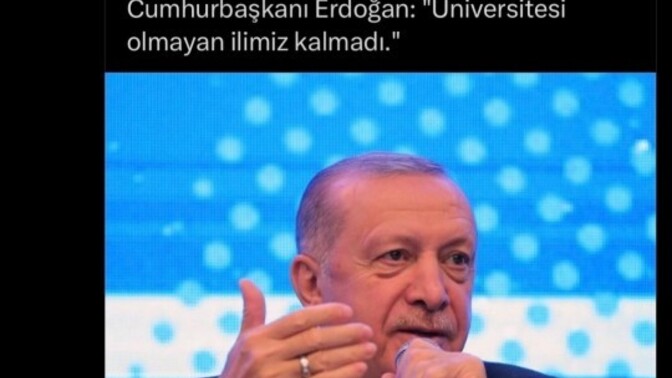 Cumhurbaşkanı üniversite mezunu mu değil mi?