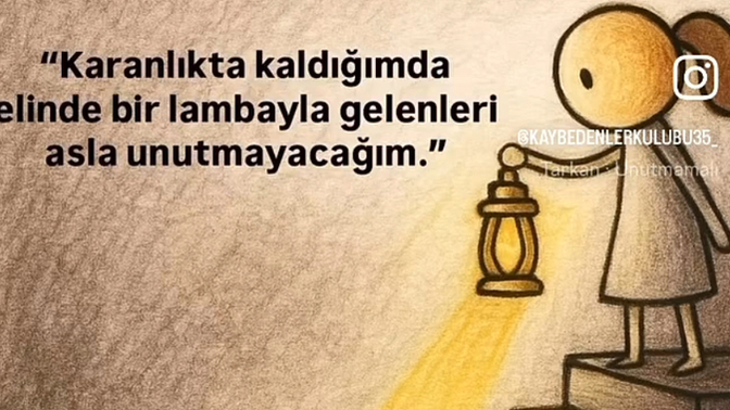 Karanlıktan çekip çıkaranınız var mı?