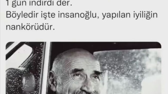 Bir insan kendisi için her şeyi yapanı, geçmişte sorun yaşadığı biri için harcayabiliyorsa bu neyin göstergesidir?