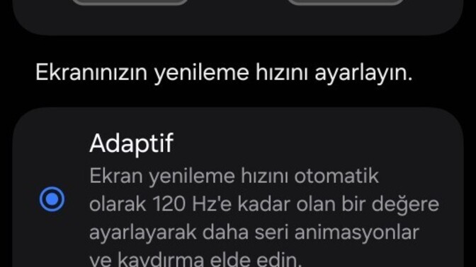 Telefonu Kaç Hz Yenileme tazeleme hızın da kullanıyorsunuz?