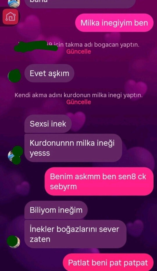 Sevgiliniz size nasıl sesleniyo?