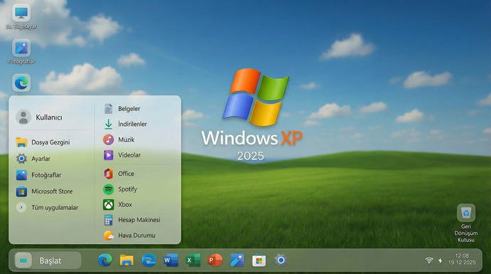 Windows XP 2025 Yılında Yayınlansa Nasıl Görünürdü?