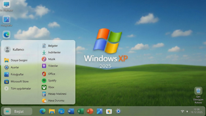 Windows XP 2025 Yılında Yayınlansa Nasıl Görünürdü?