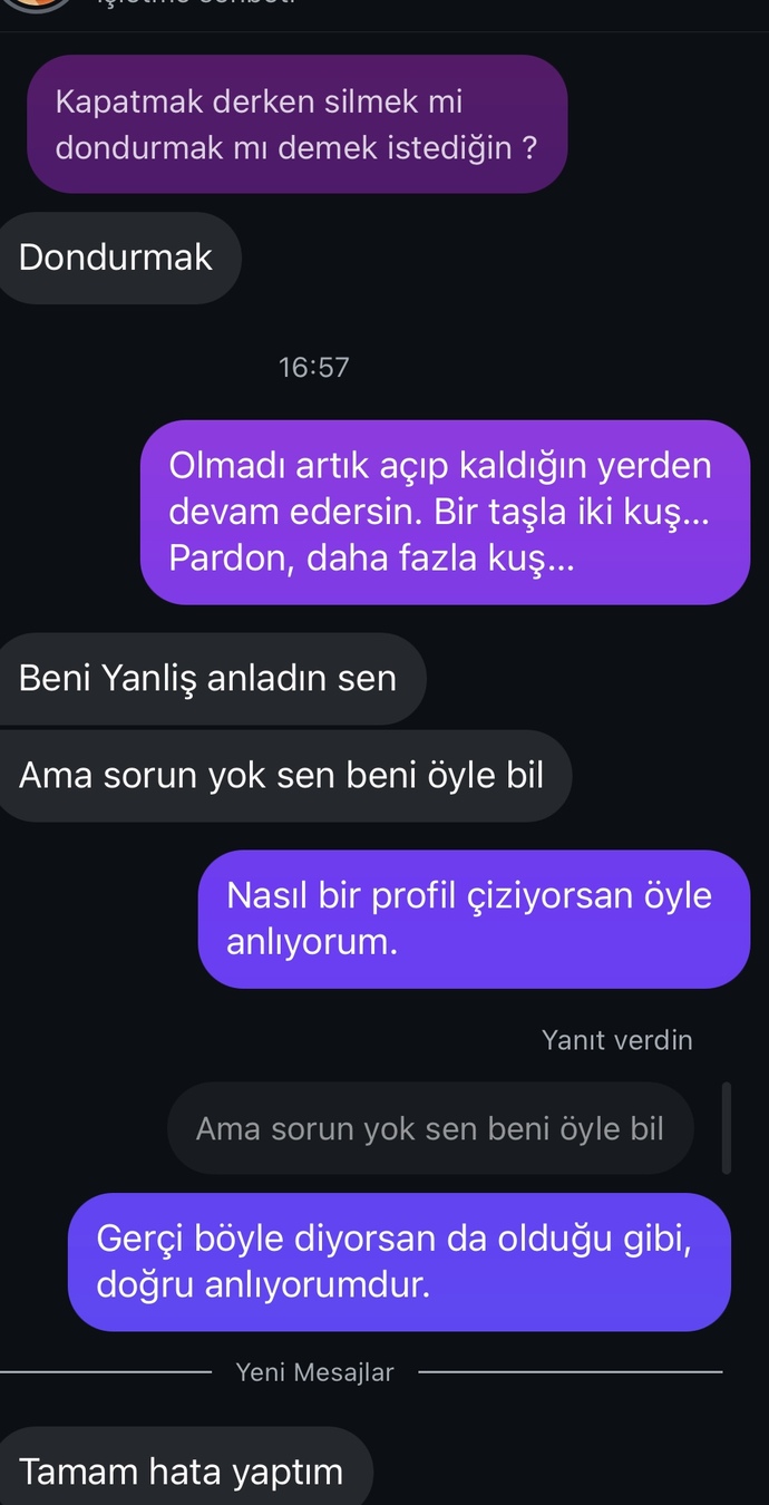 Yanlış anlaşılmış olduğunu diyen biri açıklama yapmaz mı şayet gerçekten seviyorsa?