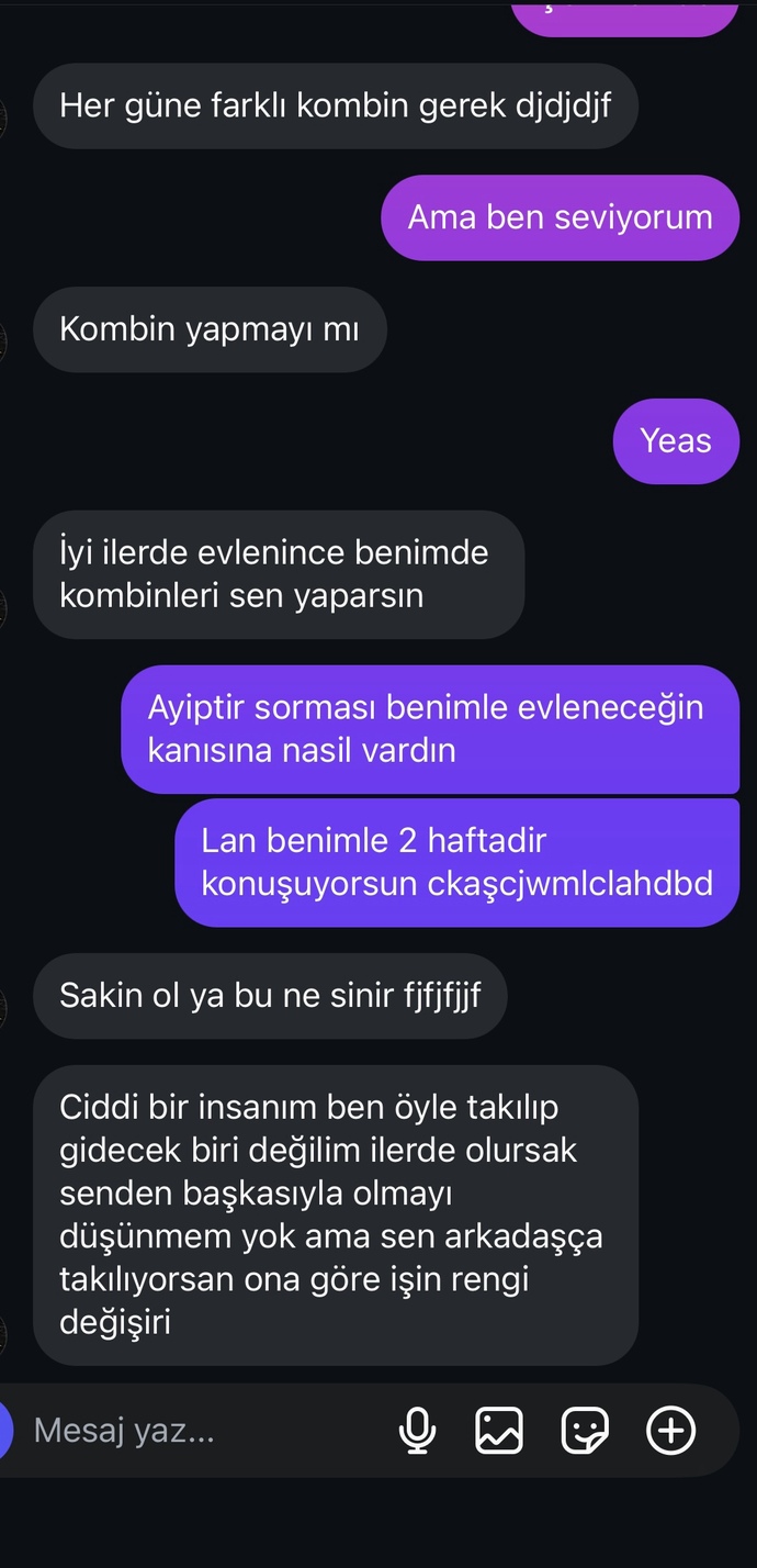 Bu kadar yılışık ve aceleci olması itici değil mi?