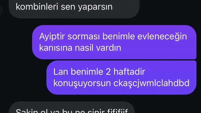 Bu kadar yılışık ve aceleci olması itici değil mi?