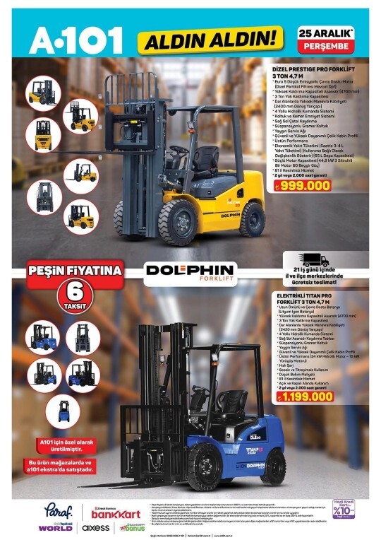 Forklift ihtiyacınız var mı?