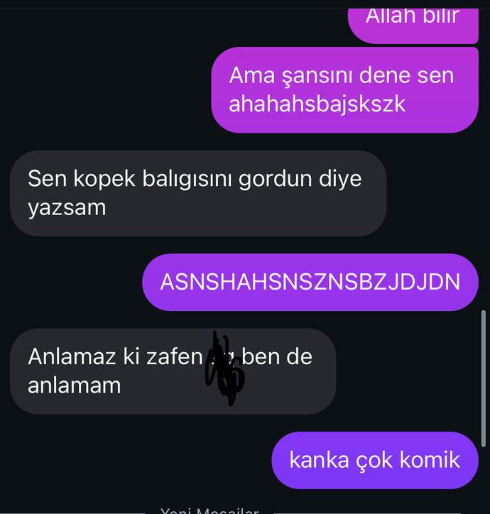Hoşlandığınız kişiye ilk mesajda ne yazarsınız?