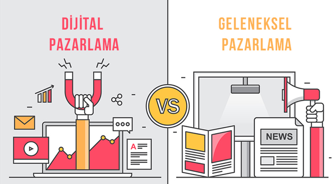 Dijital pazarlama vs geleneksel