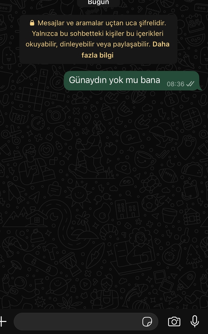 Bunu flörtüme söyledim dün iyi geceler demeden yattı bu yüzden sabah bunu yazdım evli. Sizce?
