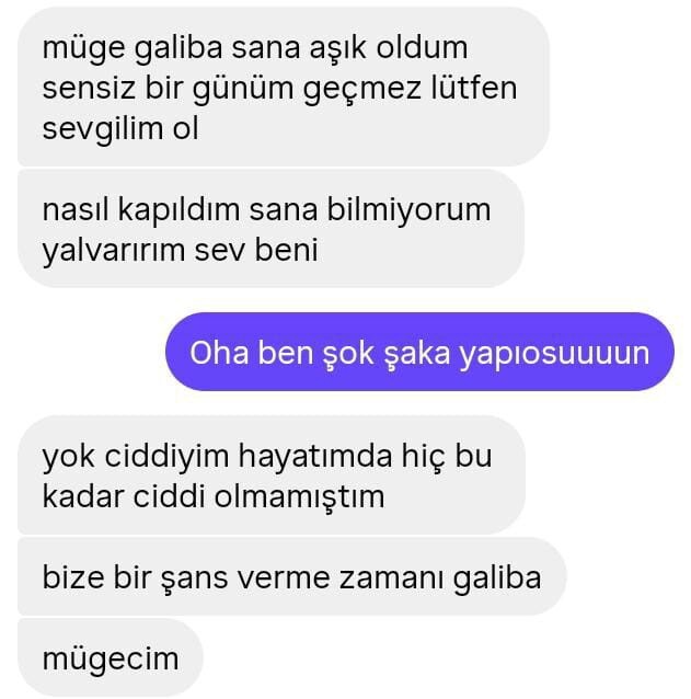 Bana biri aşkını ilan etti bende reddettim siz olsanız ne yapardınız?