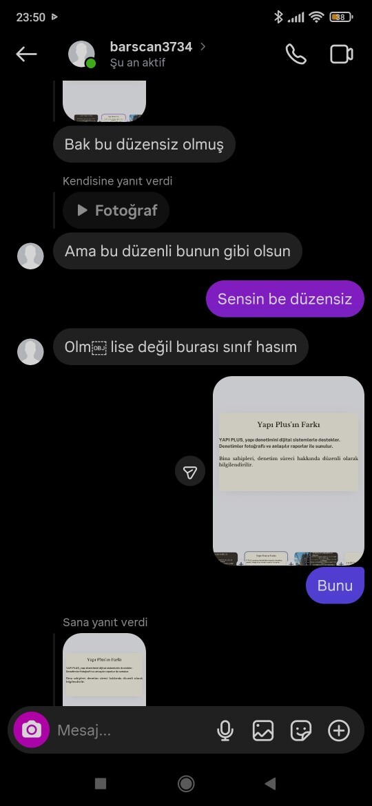 Müşterimle yaşadığım diyolog şaka mı ahshshs?