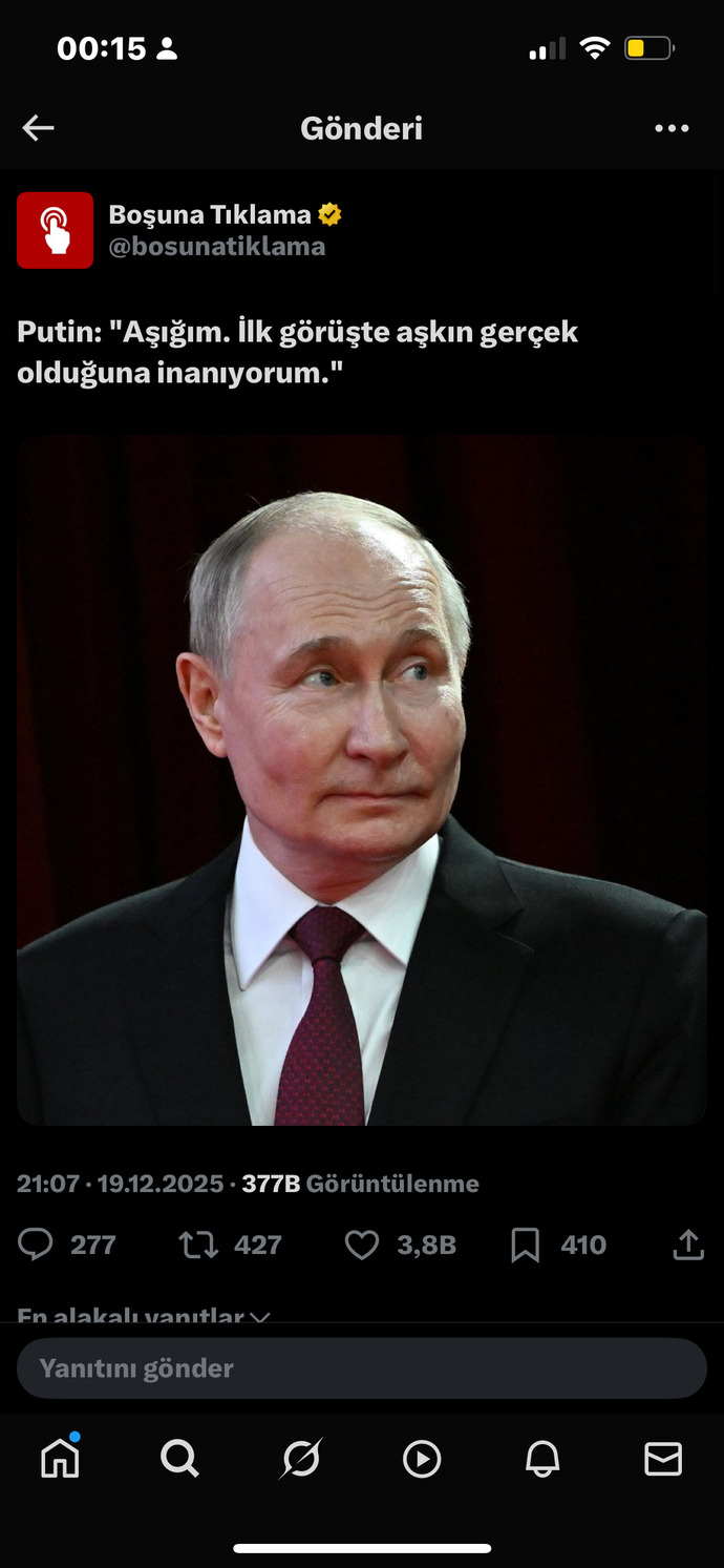 Putin’in aşık olduğu kadın bilen var mı?