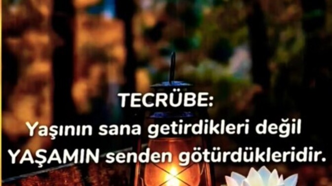Tecrübe nedir sence?