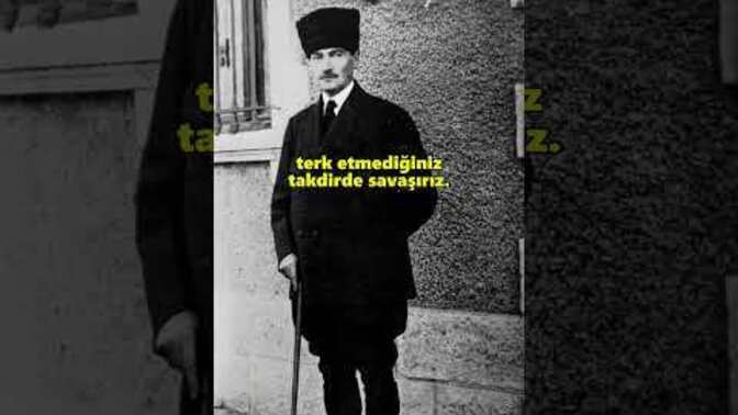 Bir ateş atsalar İzmir yok ! Mustafa Kemal Atatürk yani Atam çok zeki ve akıllı deha ! Kendi ülkemiz de neden kötülüyorlar? ?
