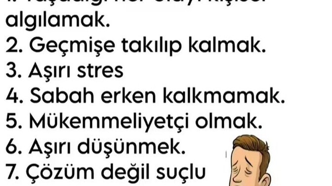 Enerjinizi düşüren kötü alışkanlıklarınız var mı?