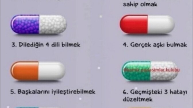 Üç tane hap kullanma hakkınız olsaydı hangilerini isterdiniz?