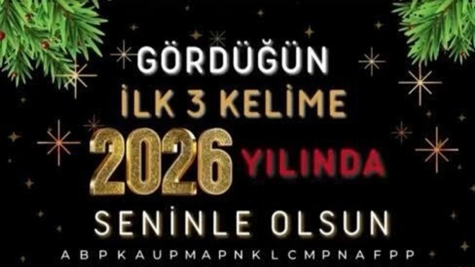 2026 da sizi neler bekliyor gördünüz ilk 3 kelimeyi yazar mısınız?