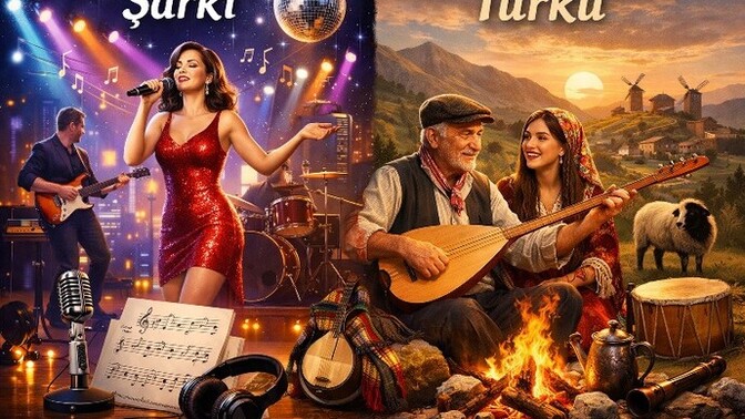 Şarkı dinlemeyi mi daha çok seversin Türkü dinlemeyi mi?