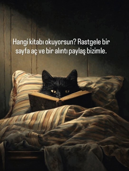 Hangi kitabı okuyorsunuz? Ve bir alıntı seçip paylaşır mısınız?