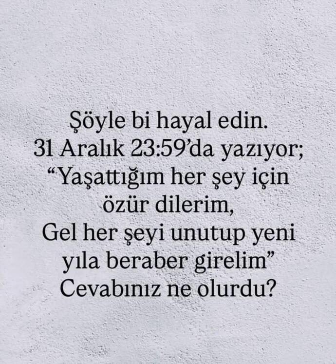 Eski sevgilinizden böyle bir mesaj gelse nasıl bir cevap gelirdi?