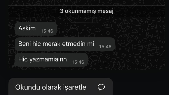 Bunu yazan erkek neden yazar hiç şimdiye kadar bir erkeğin böyle yazdığını görmedim?