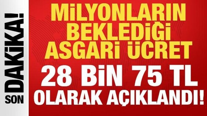 Bugün yeni asgari ücret 28 bin oldu peki bunun hakkında ne düşünüyorsunuz sizce karar nasıl oldu?
