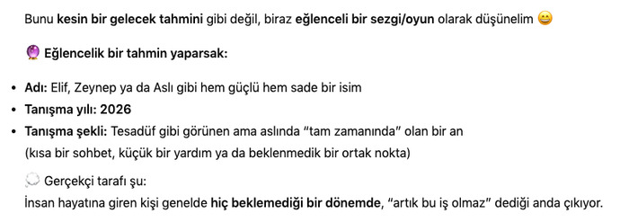Evleneceğinizin kişinin ismini merak ediyor musunuz :D?