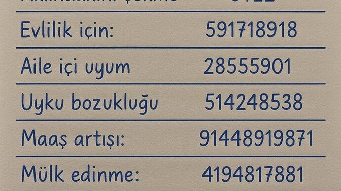 Sayıların frekansına inanıyor musunuz?