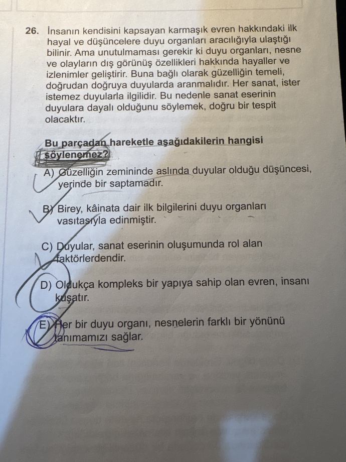 Arkadaşlar cevap D olmaz mı ya?