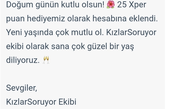 Doğum günü kutlar mısınız?