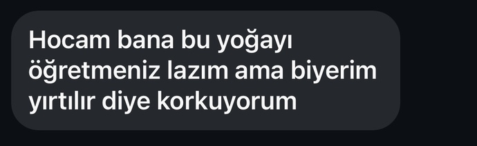 Şunu söyleyin erkeğin maksatı cidden yoga yapmak mı?