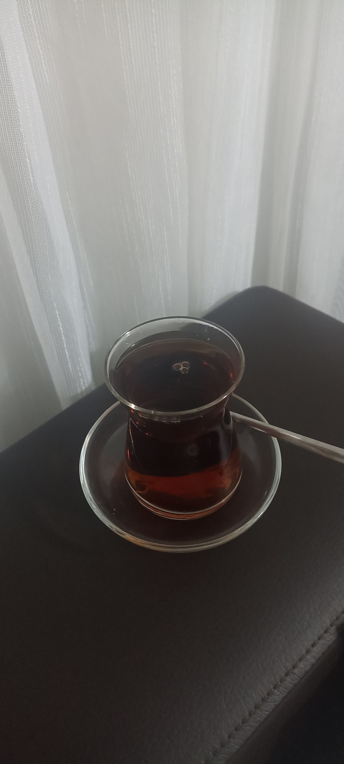 Misafirlikte çay icermisiniz?
