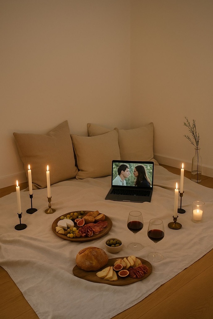 Yer sofrasında romantik bir yemek ortamı oluşturmak mümkün müdür?