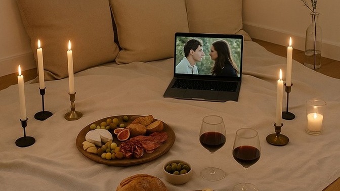 Yer sofrasında romantik bir yemek ortamı oluşturmak mümkün müdür?