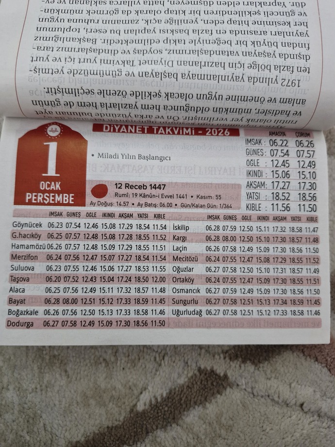 2026 yılına 5 gün kaldı takvim aldınız mı hangi şehirler mevcut?