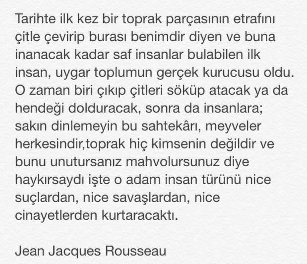 Jean-Jacques Rousseau nun bu görüşü hakkında fikriniz nedir?
